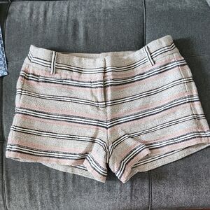 LOFT High Waist Pink and Black Shorts